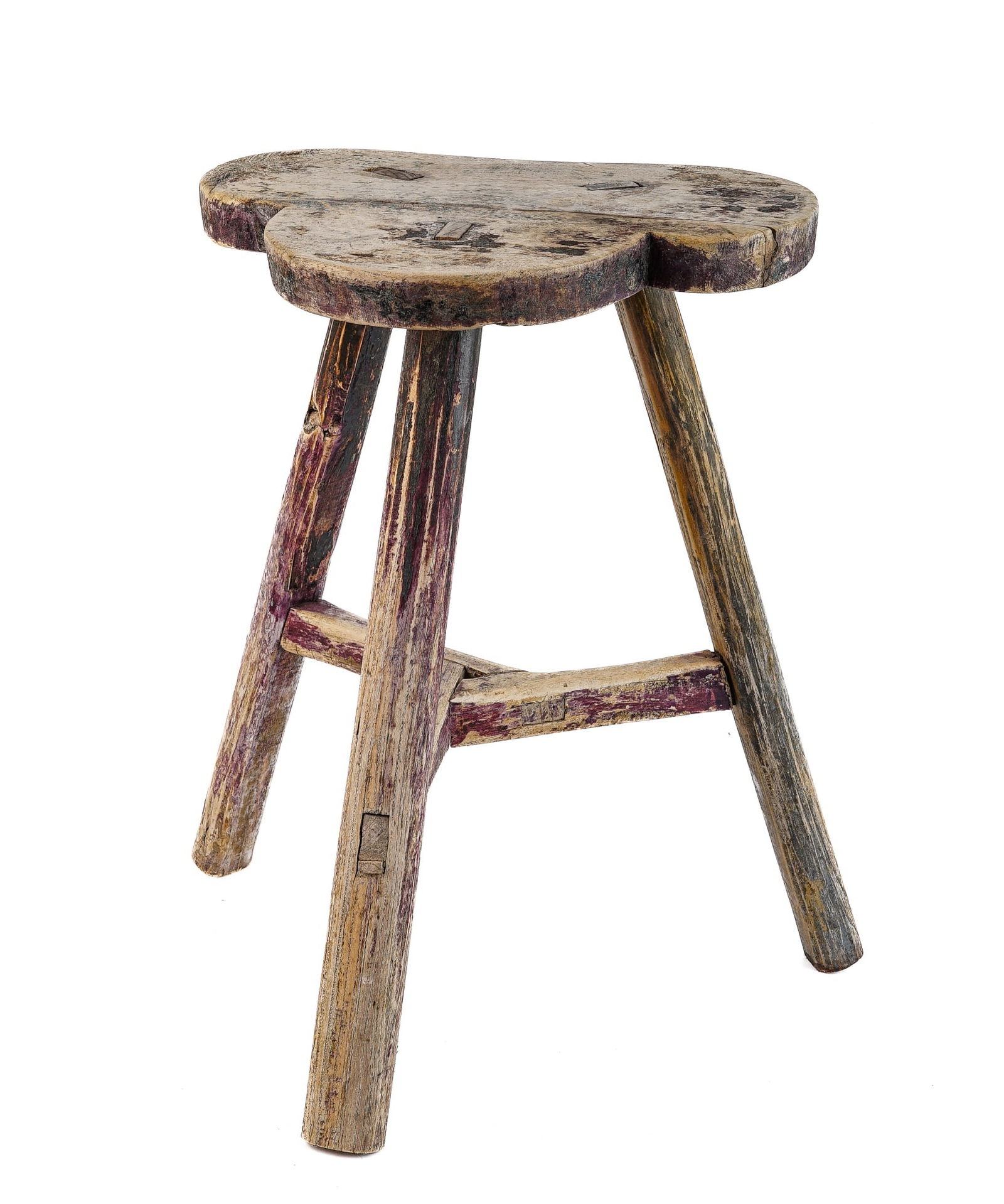 (3) LEGGED STOOL of THROUGH-TENON CONSTRUCTION (1 of 9)