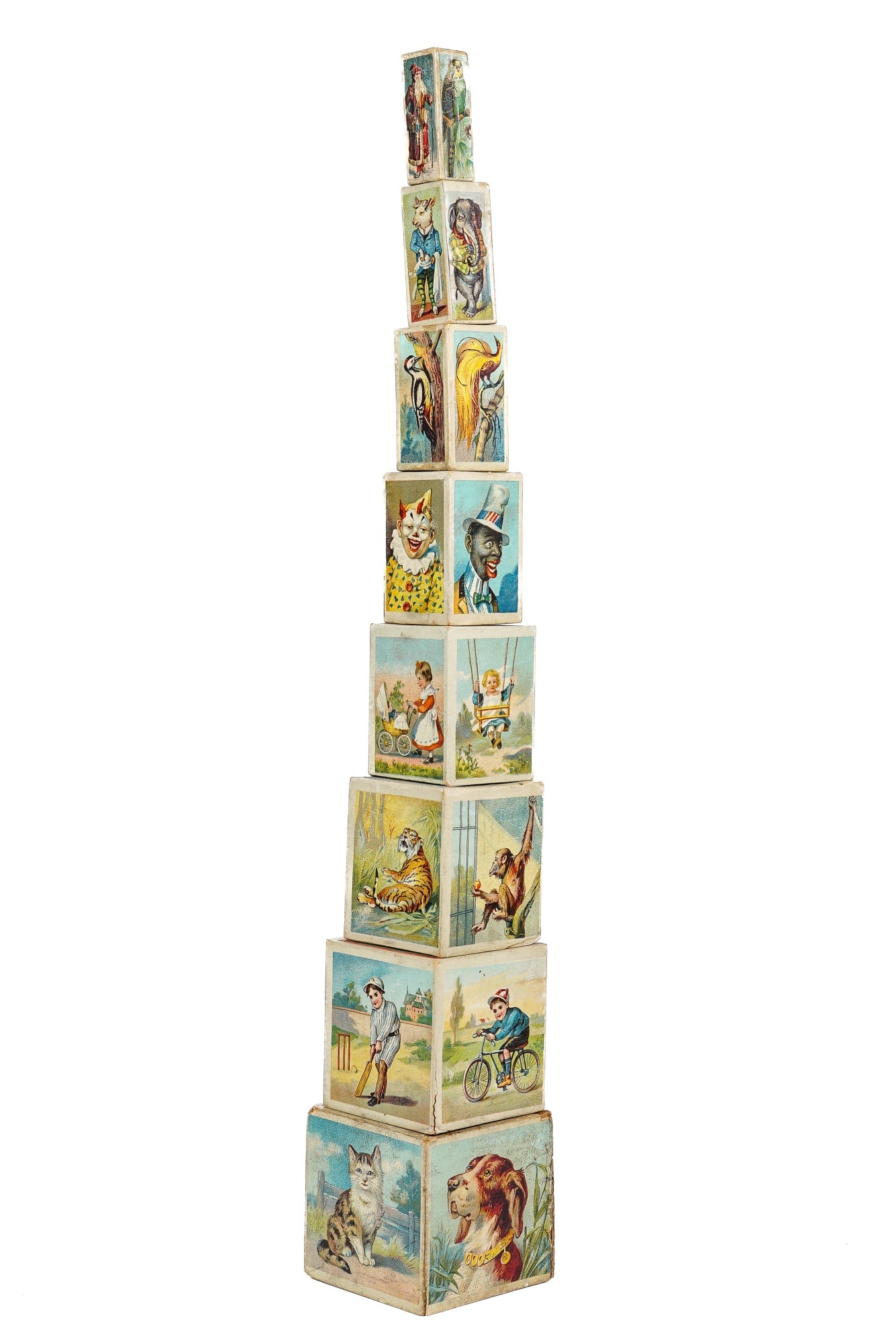 SET OF (8) GERMAN NESTING BLOCKS (1 of 9)