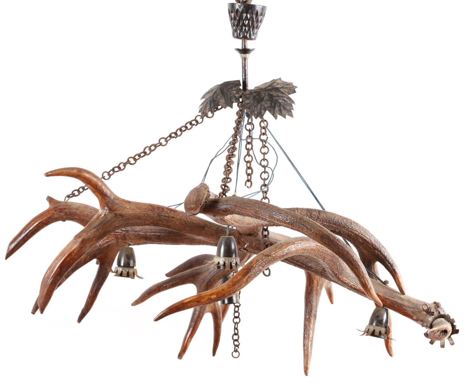 RUSTIC ANTLER (4) LIGHT CHANDELIER (1 of 10)