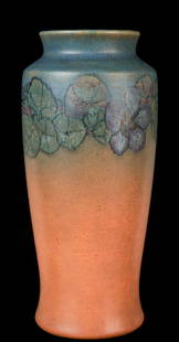 SARAH COYNE DECORATED ROOKWOOD POTTERY VASE: Signed XXV 1664D. and in artist cipher. 10 3/4 inches