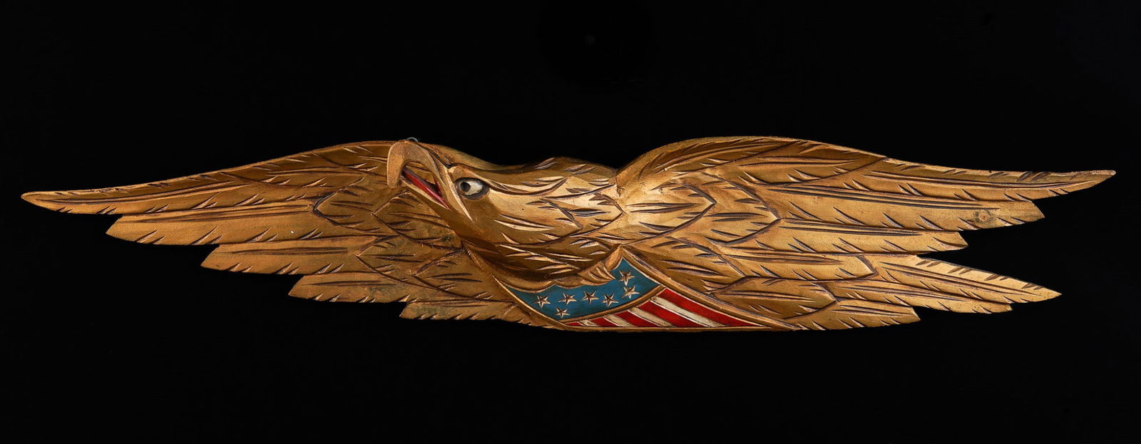 ARTISTIC CARVING CO "JOHN QUINCY" EAGLE DATED 1958 (1 of 9)