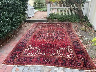 ROOM-SIZED ANTIQUE HERIZ ORIENTAL CARPET (1 of 3)