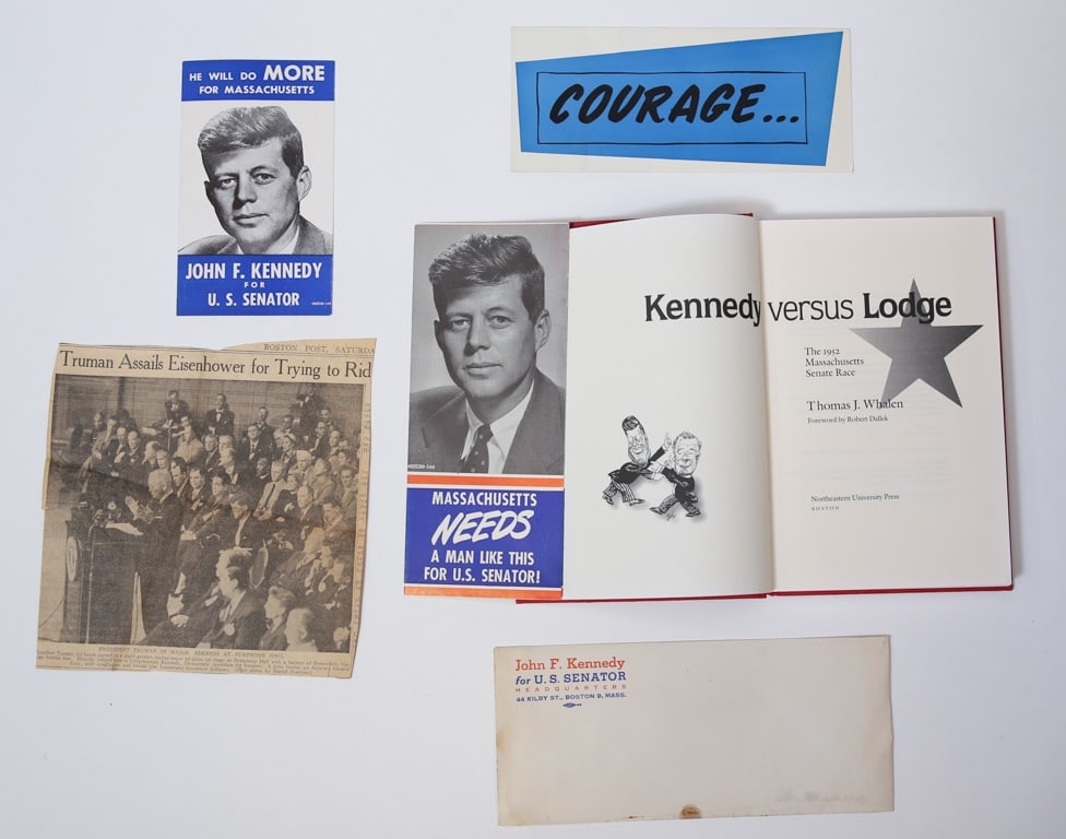 1952 J.F.K for US SENATE CAMPAIGN MATERIALS (1 of 8)
