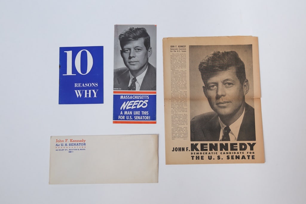 1952 J.F.K. for US SENATE CAMPAIGN MATERIALS (1 of 5)