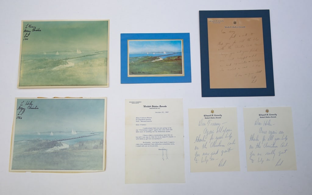 1966 TED KENNEDY CHRISTMAS CARDS etc (1 of 6)