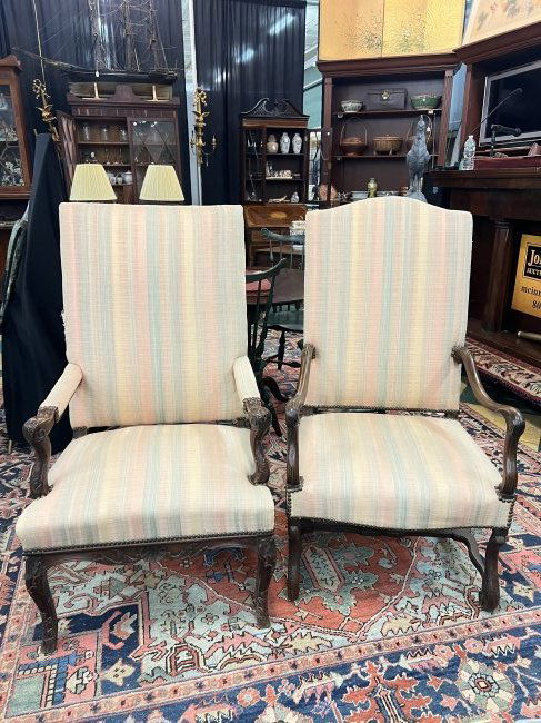 (2) CONTINENTAL CUSTOM UPHOLSTERED CHAIRS (1 of 13)