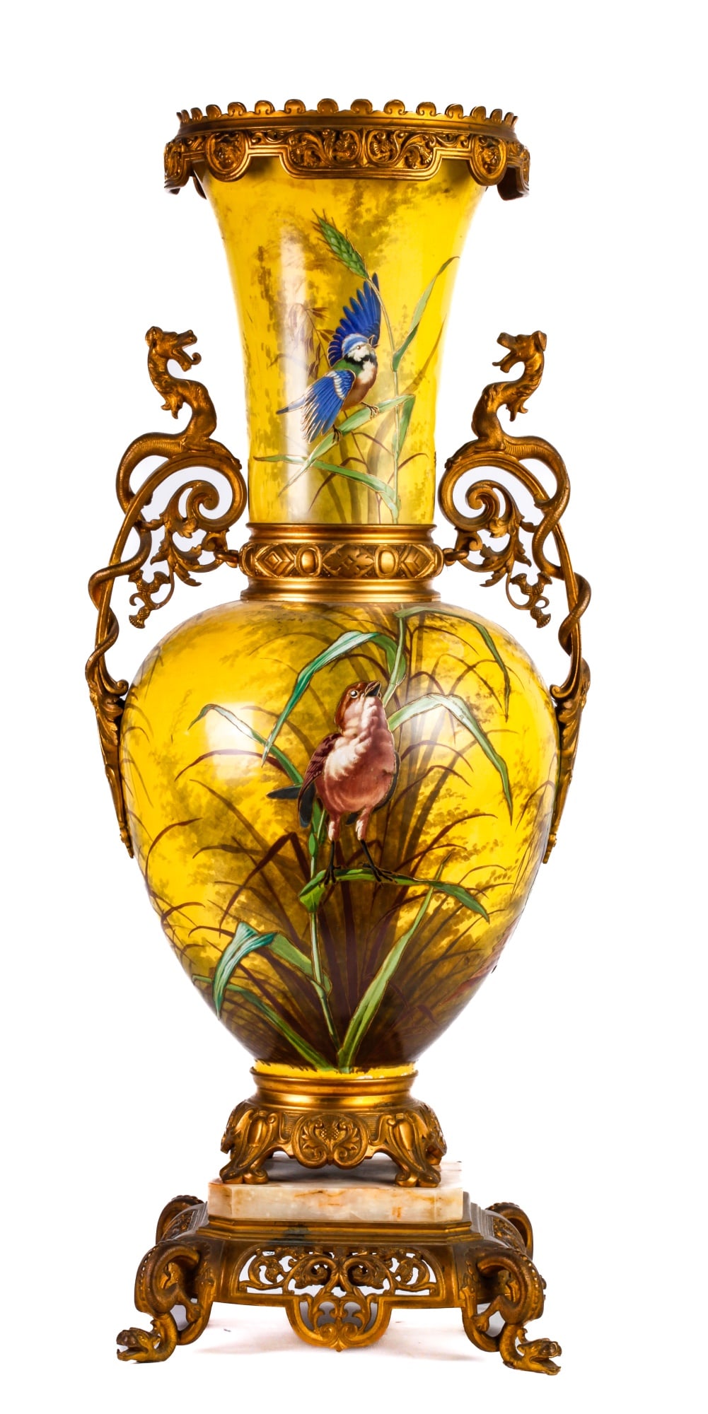 IMPORTANT AESTHETIC MOVEMENT BRONZE PORCELAIN URN (1 of 20)