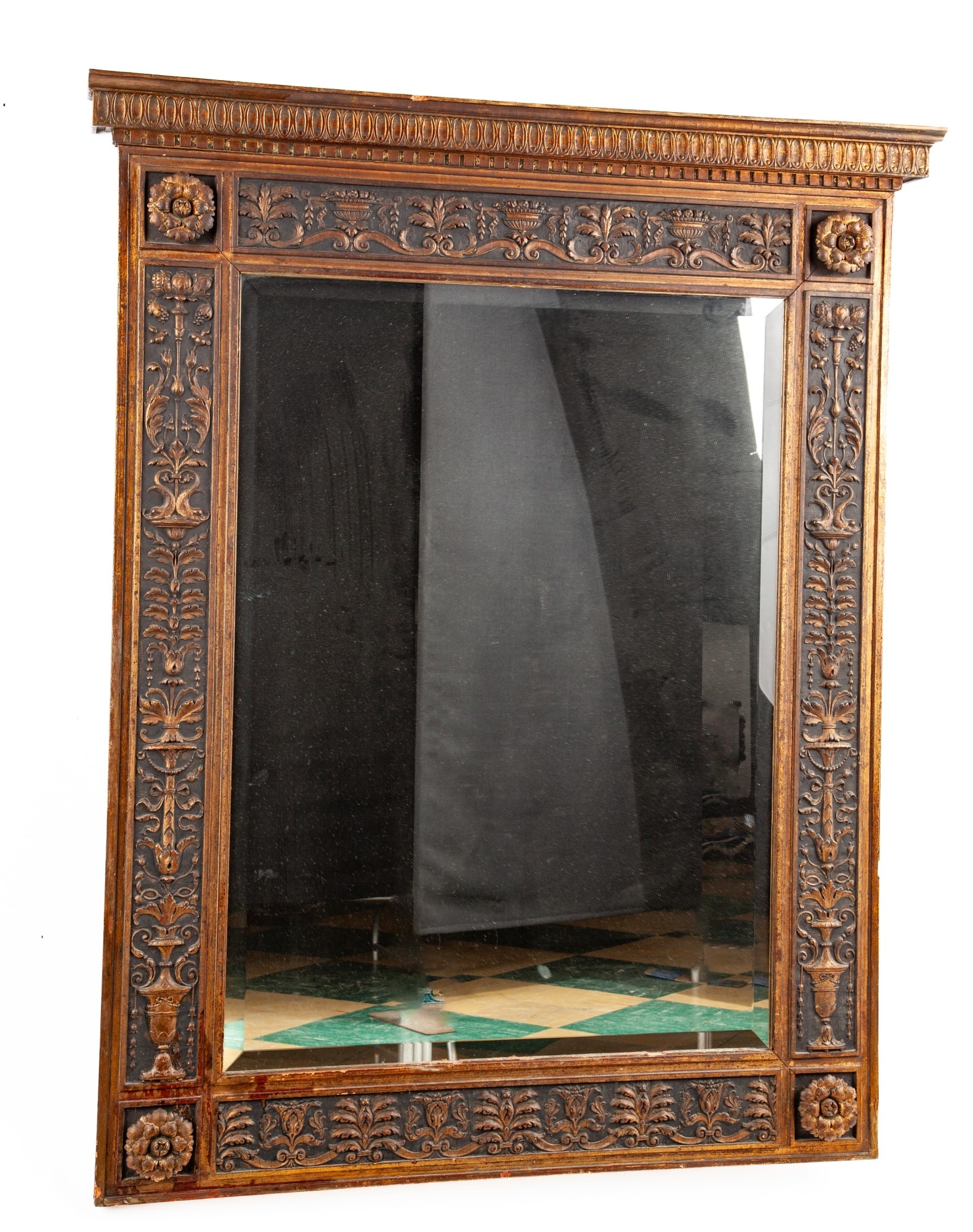 LARGE TABERNACLE FRAME with BEVELED GLASS MIRROR (1 of 5)