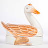 (Late 20th c) PEKING GOOSE-FORM PORCELAIN TUREEN