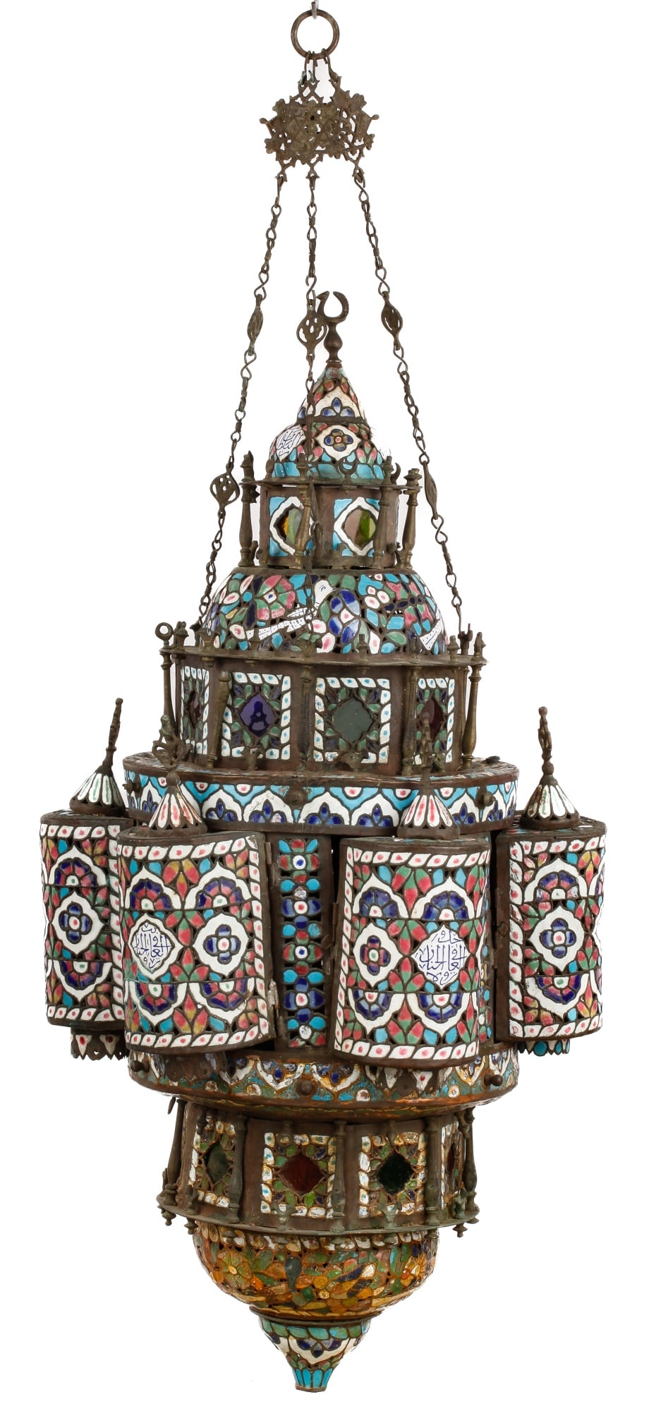 SYRIAN ENAMEL MOSQUE LAMP (1 of 12)