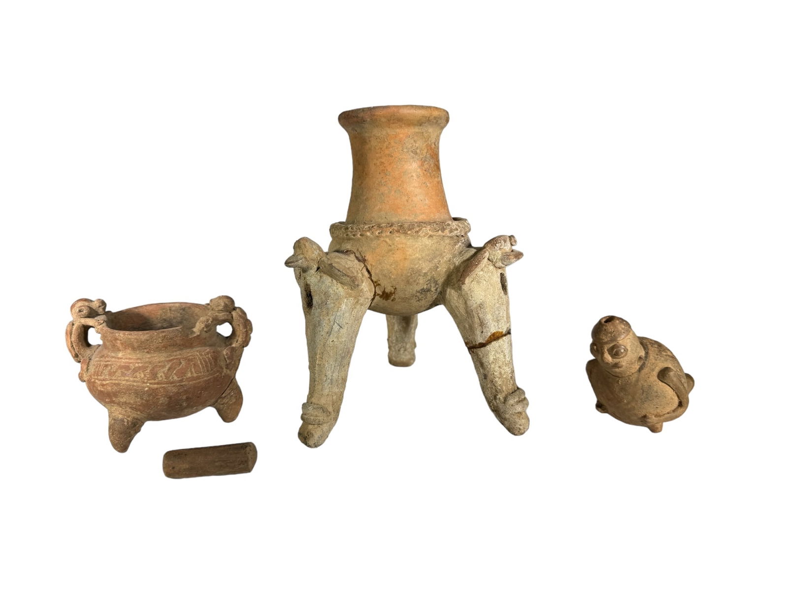 (3) PRE-COLUMBIAN TERRA COTTA ARTIFACTS (1 of 15)
