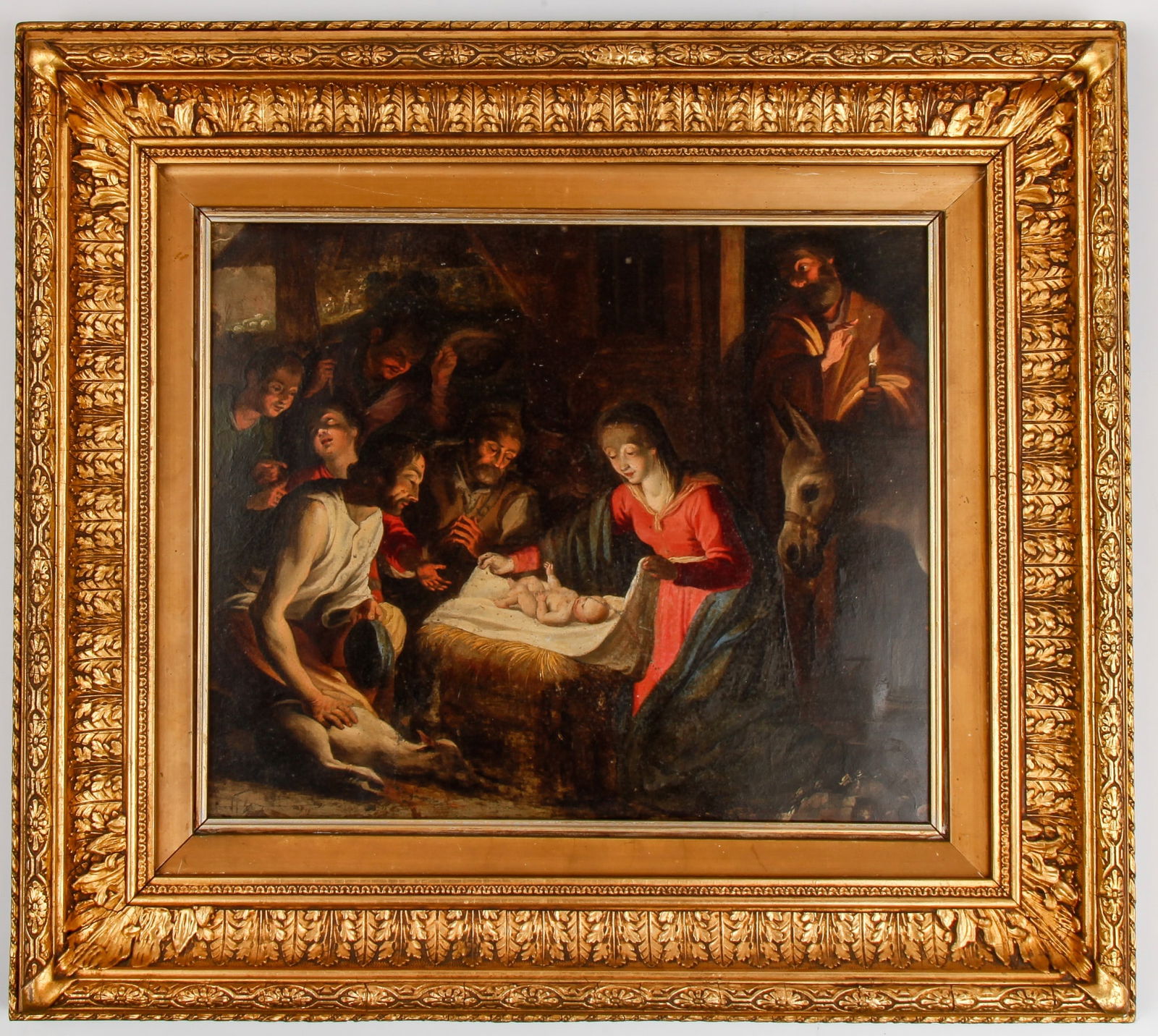 THE BIRTH in THE MANGER / EUROPEAN SCHOOL (19th c) (1 of 9)