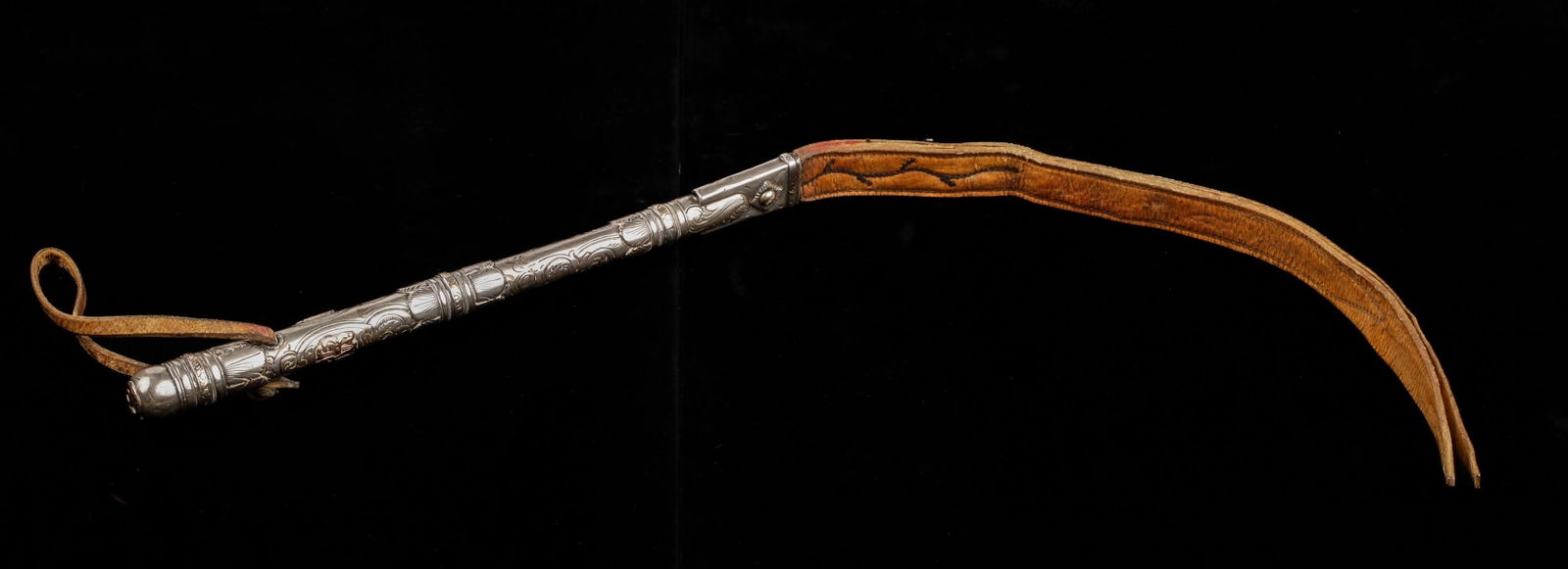 (19th c) SILVER & GOLD HIGHLIGHTED GAUCHO CROP (1 of 15)