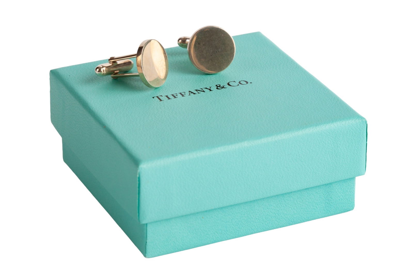 PAIR of TIFFANY STERLING SILVER CUFFLINKS (1 of 6)