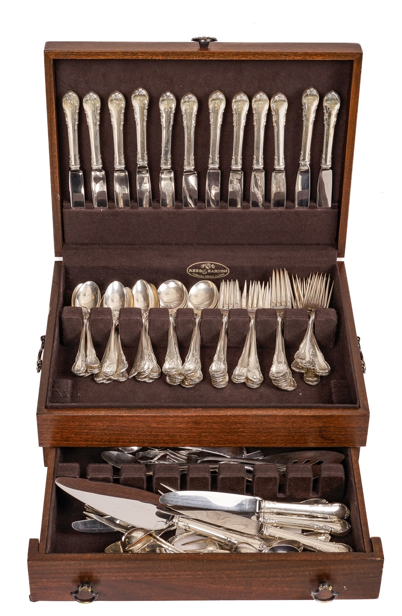 LUNT STERLING SILVER FLATWARE SET (1 of 7)