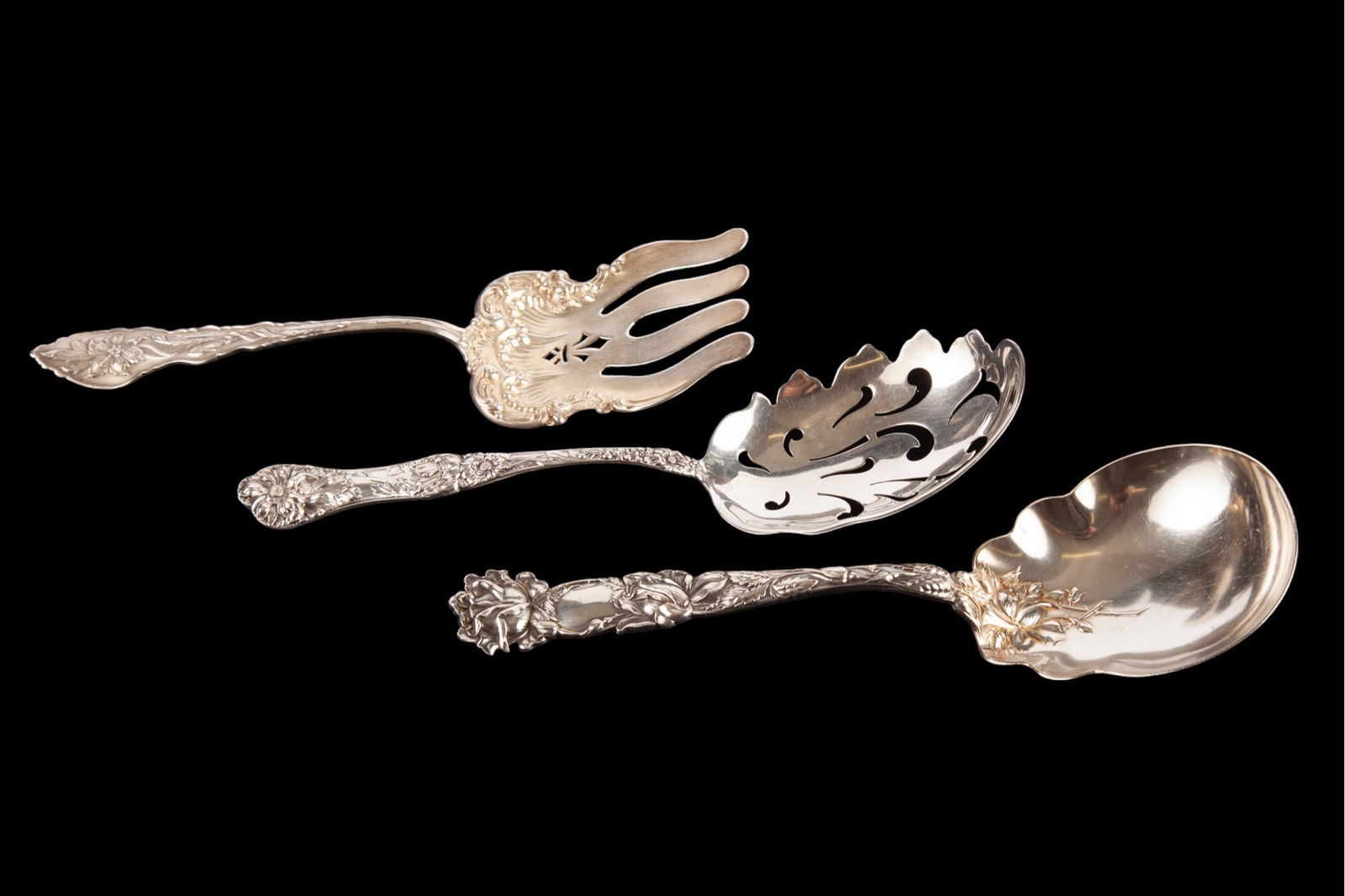 (3) STERLING SILVER SERVING PIECES (1 of 14)