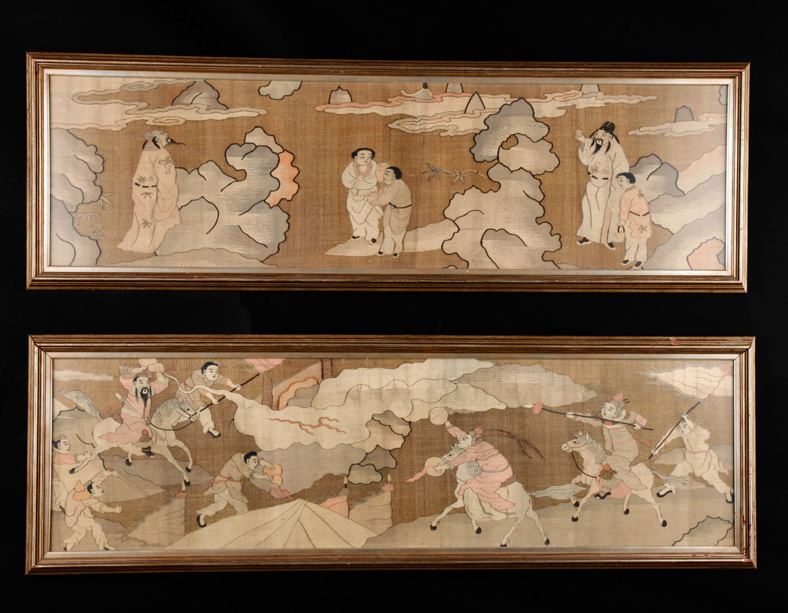 PAIR of FRAMED CHINESE KESI PANELS (1 of 18)