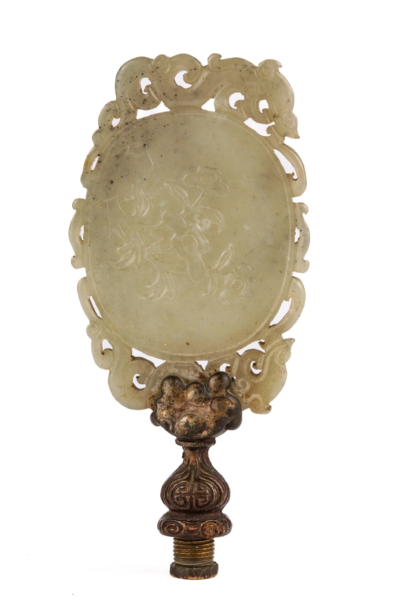 EARLY CHINESE WHITE JADE PLAQUE (1 of 8)