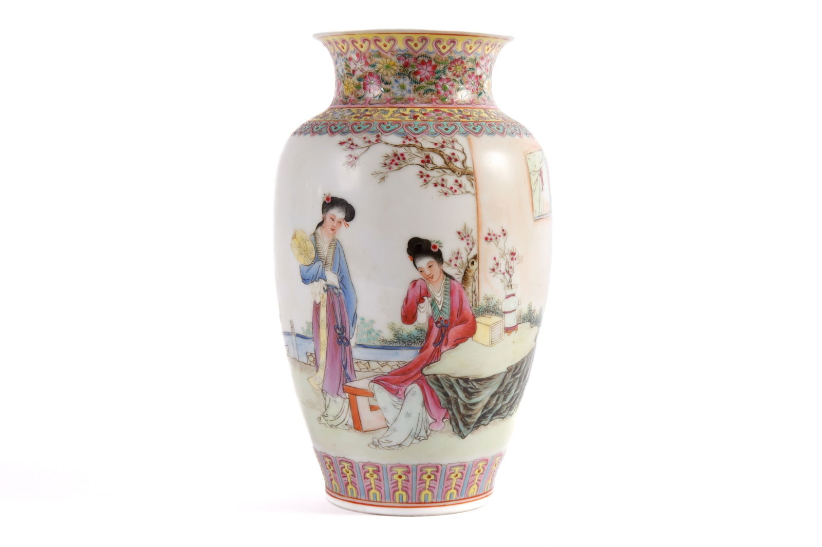 SIGNED CHINESE REPUBLIC PERIOD PORCELAIN VASE (1 of 14)