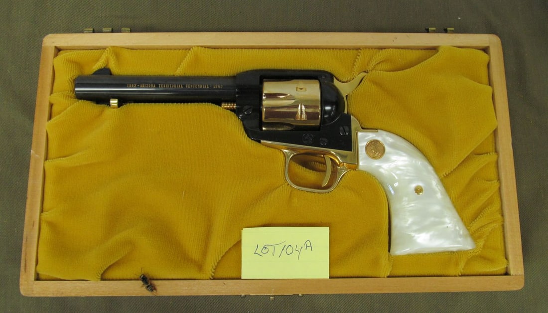 COLT COMMEMORATIVE 22LR – ARIZONA TERRITORY: sn AT4214, Centennial 1963