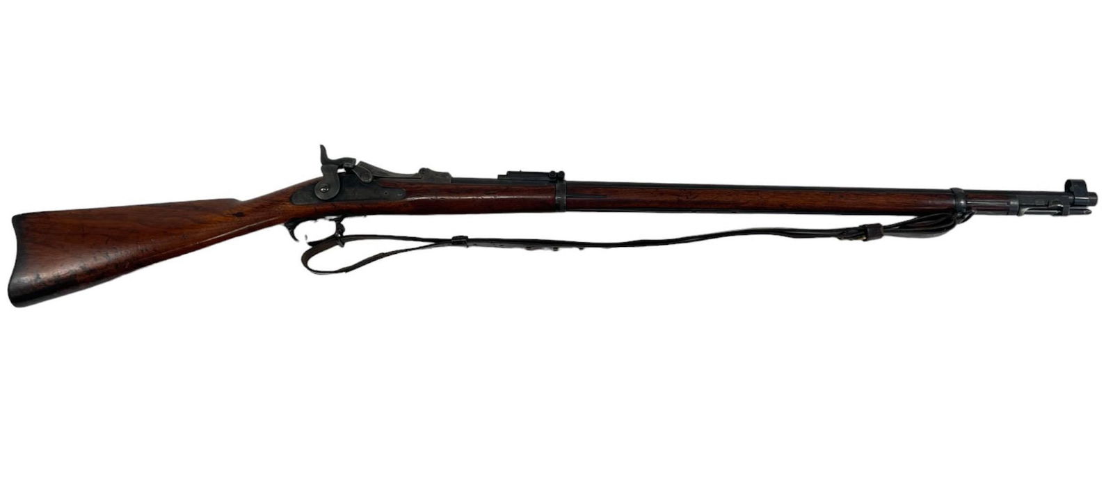 SPRINGFIELD U.S. MODEL 1884 RIFLE: With leather should strap
