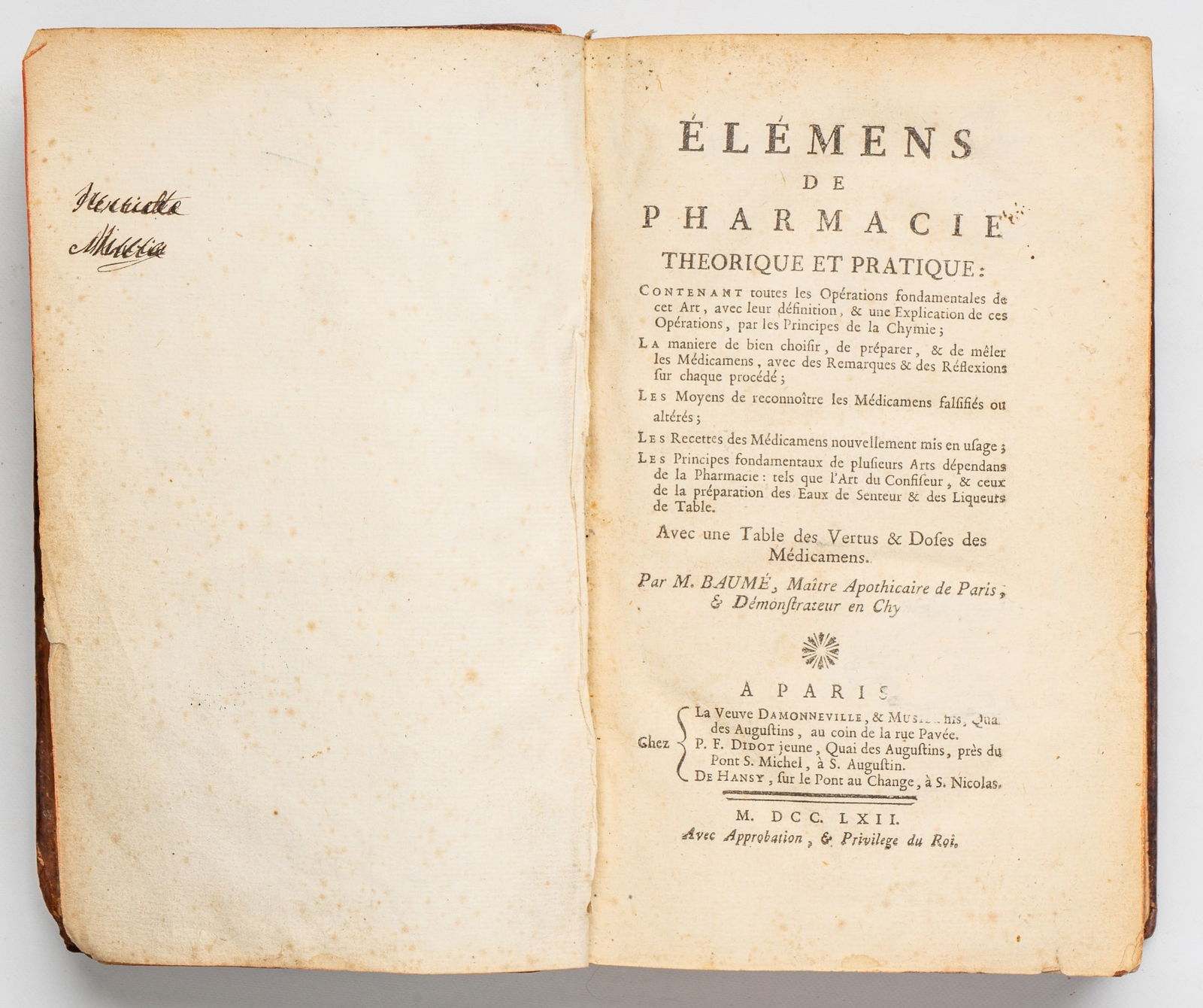 BAUMÉ, M. (Antoine) (1 of 11)