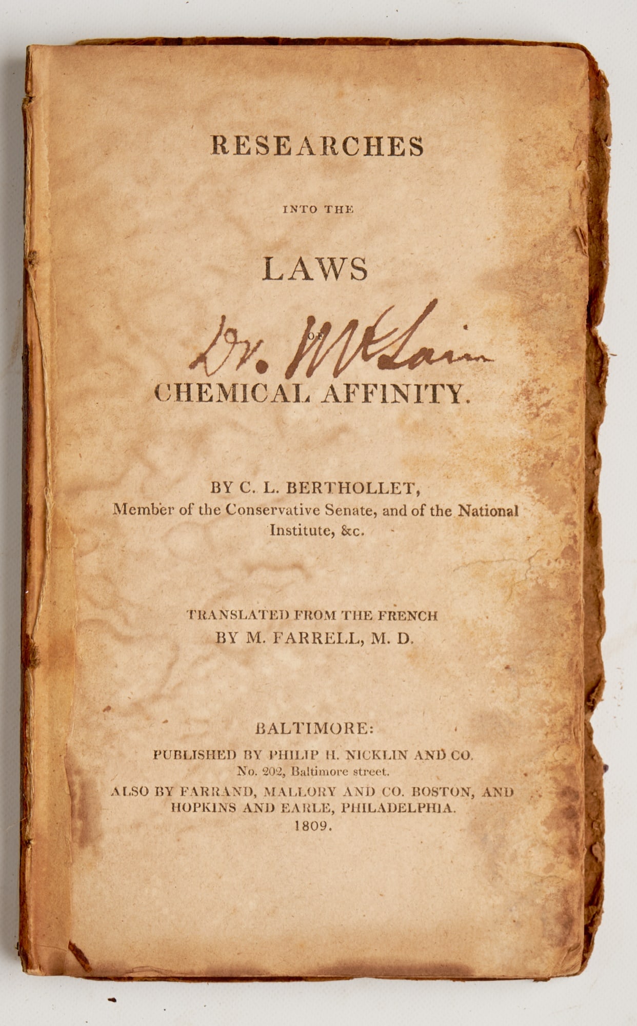 BERTHOLLET, Claude Louis (1 of 4)