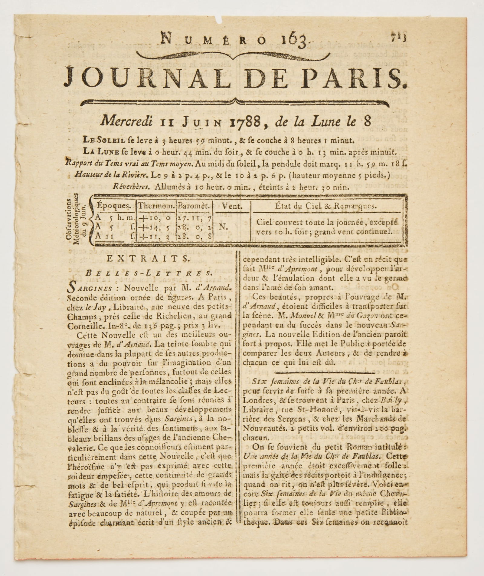 [BERTHOLLET, Claude Louis] (1 of 3)