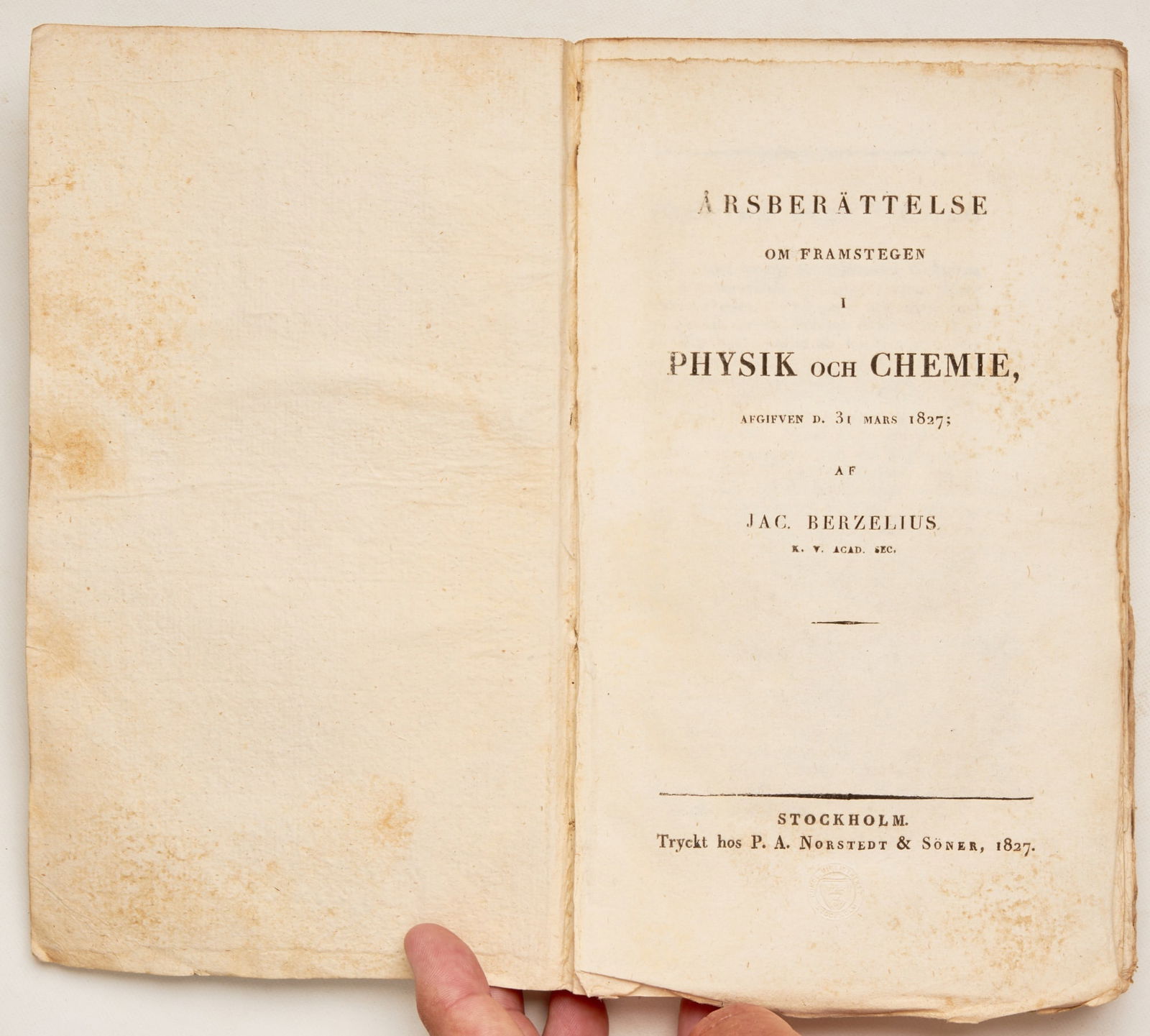 BERZELIUS, Jons Jacob (1 of 8)