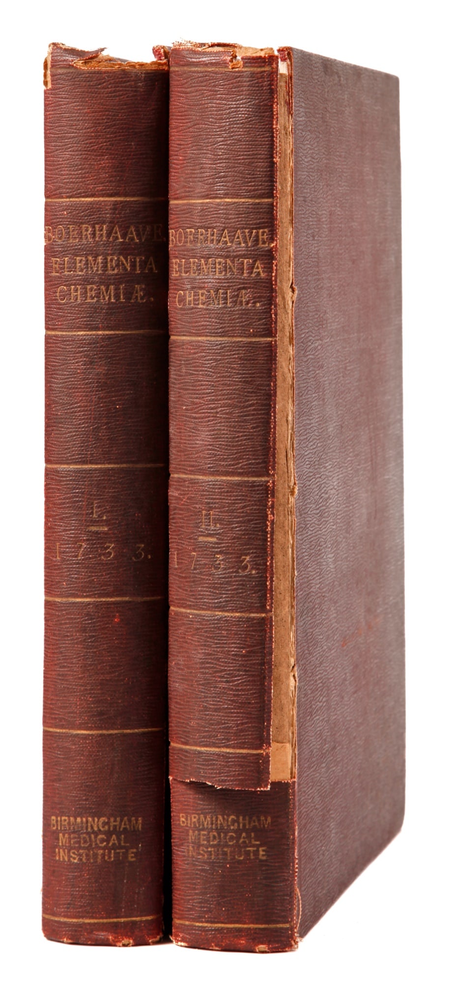 BOERHAAVE, Herman: BOERHAAVE, Herman Elementa Chemiae (Tome Primus qui continent Historiam et Artis Theoriam: Tomus Secondus qui continent Operationes Chemicas) quae Anniversario Labore Docuit, In Publicis, Privatisque,