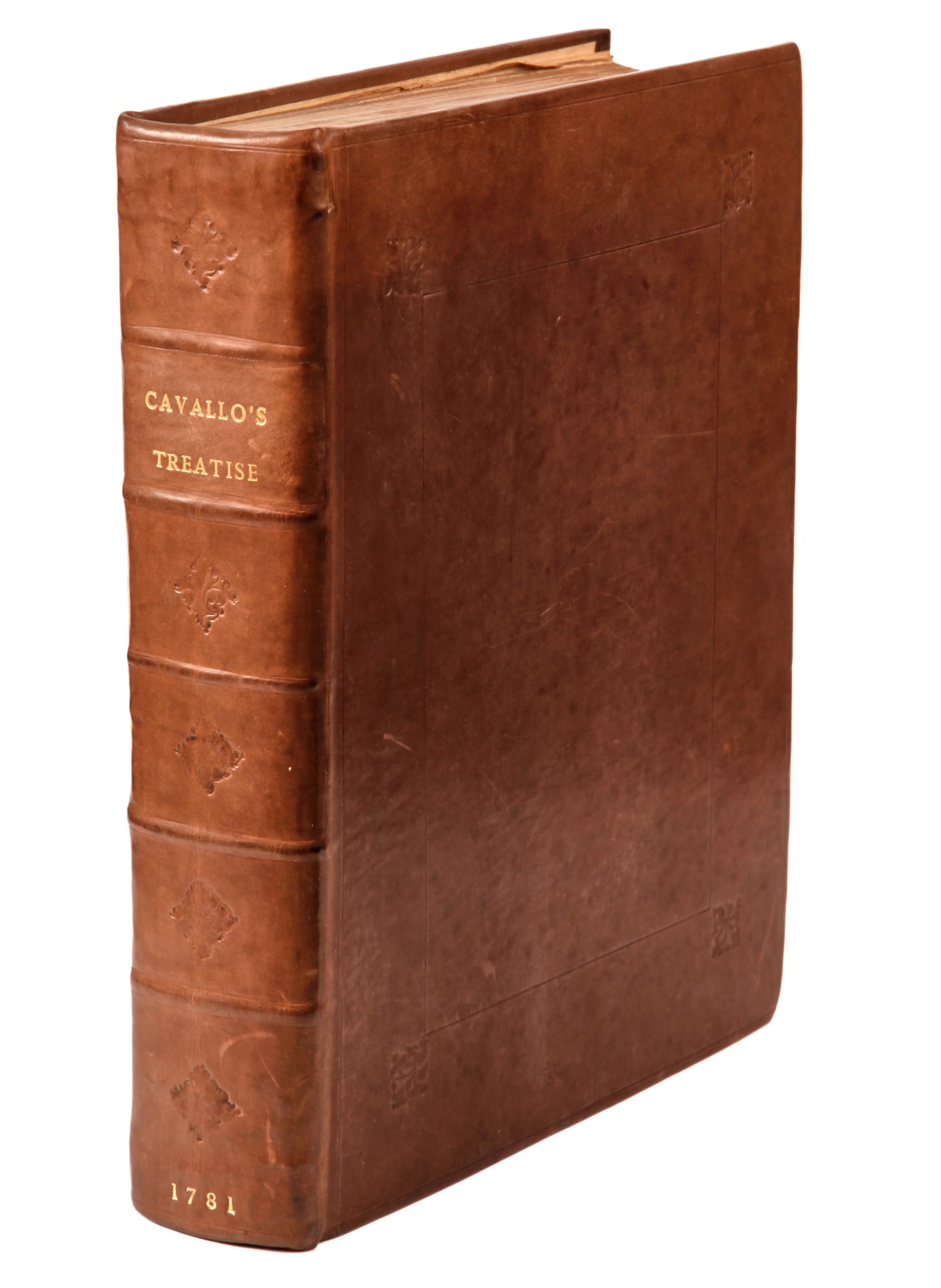 CAVALLO, Tiberius: CAVALLO, Tiberius A Treatise on the Nature and Properties of Air, and other permanently Elastic Fluids. To Which are Prefixed. An Introduction to Chymistry. London: Printed for the Author, 1781 4to pp