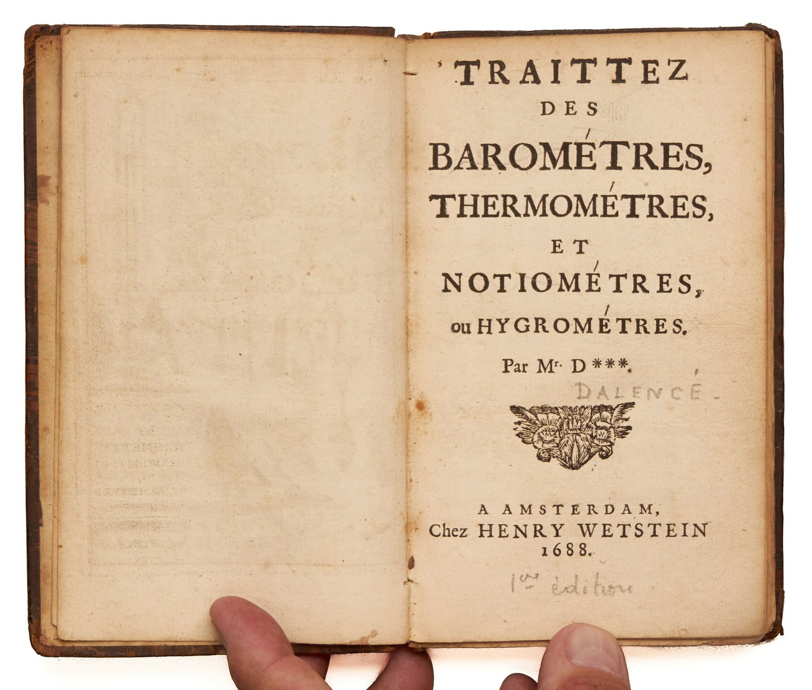 [DALENCÉ or D’ALENCÉ, Joachim] Mr. D*** (1 of 10)