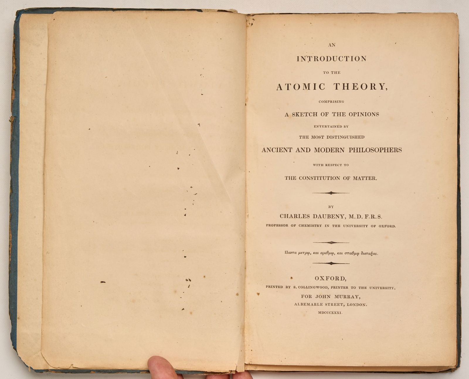 DAUBENY, Charles M.D.F.R.S. (1 of 8)