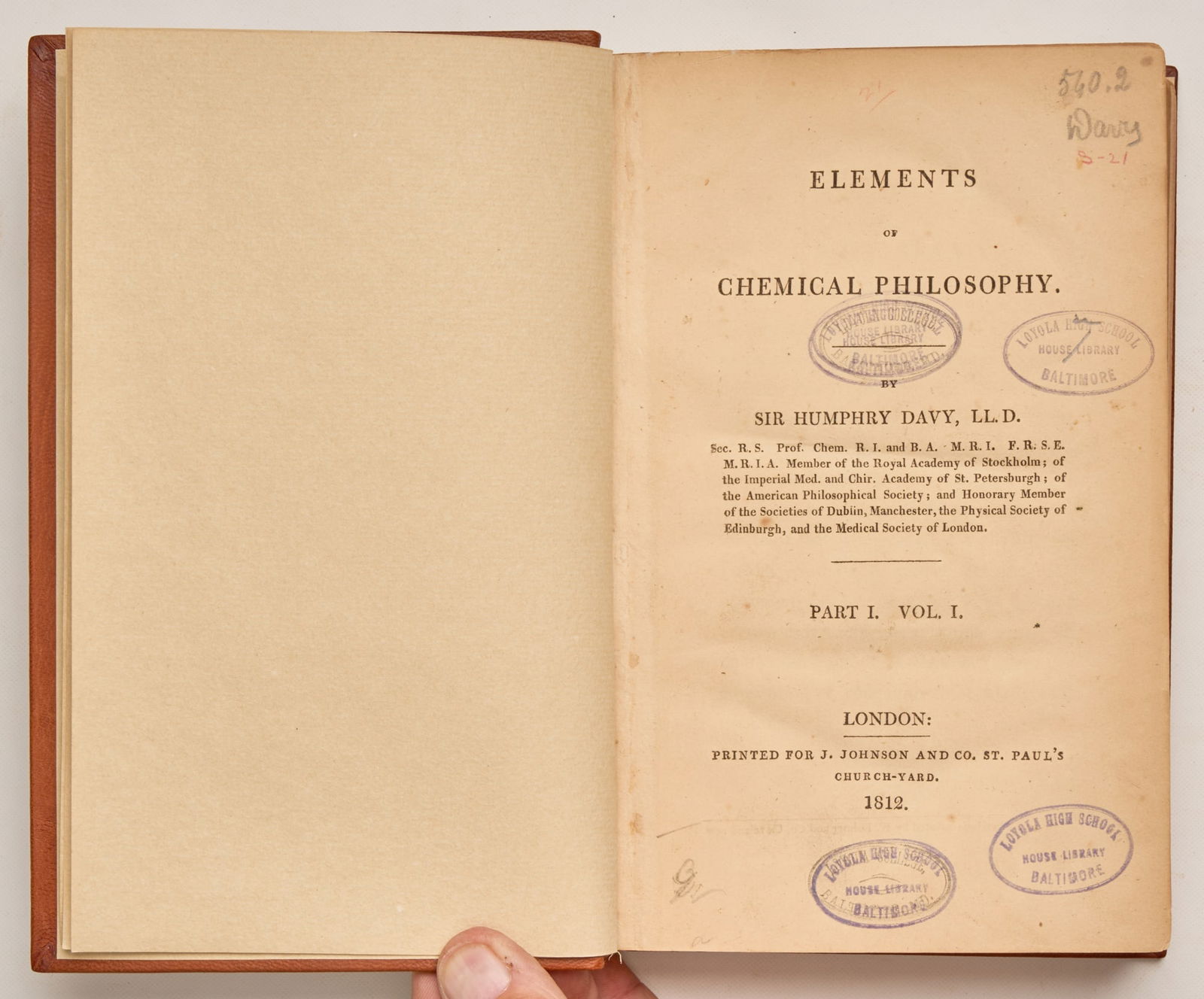 DAVY, Humphry (1 of 11)