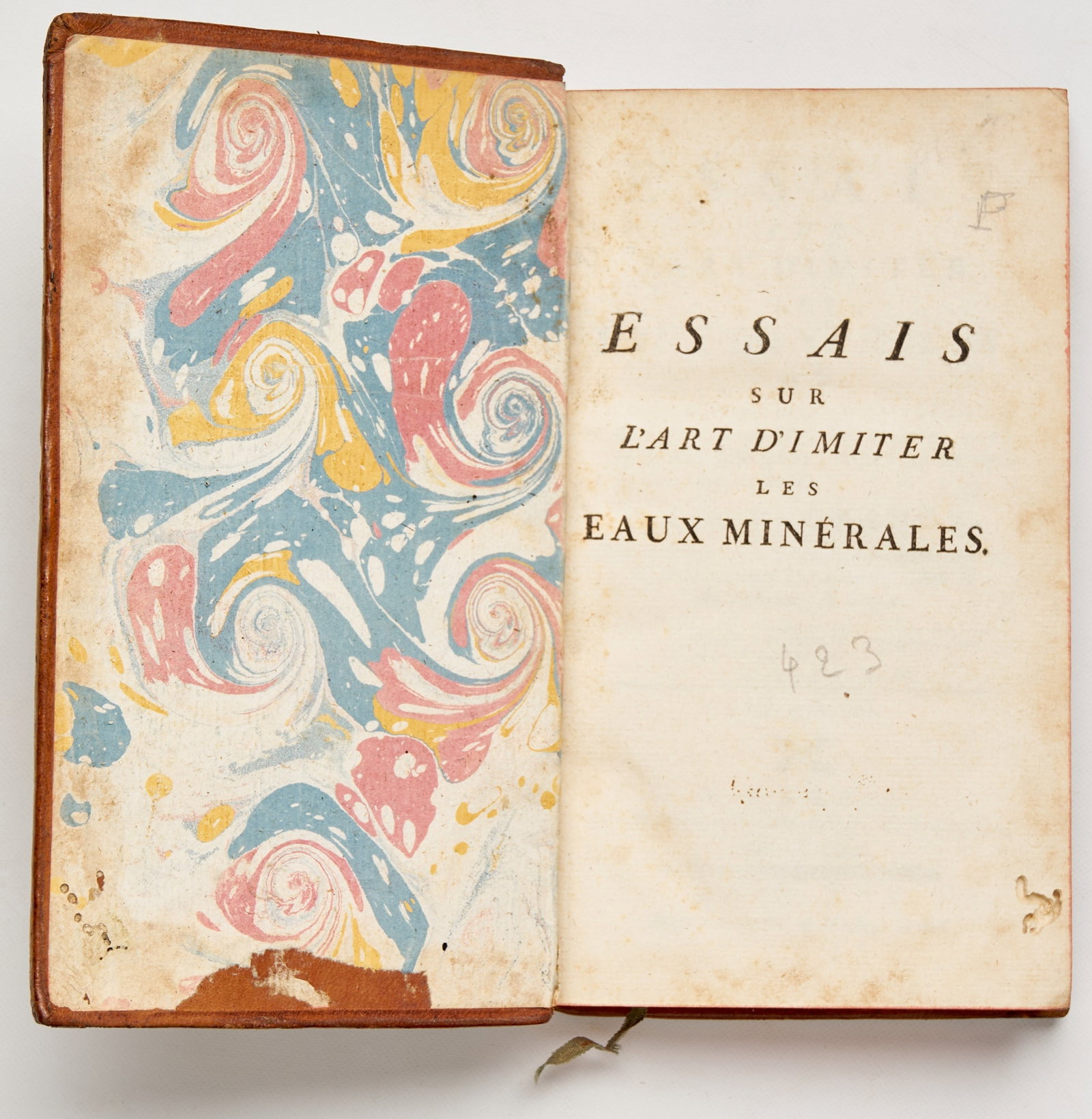 DUCHANOY, Claude François: DUCHANOY, Claude François Essais sur l’Art d’imiter les Eaux Minérales, ou de la Connaissance des Eaux Minérales & de la manière de se procurer, en les composant soi-m&