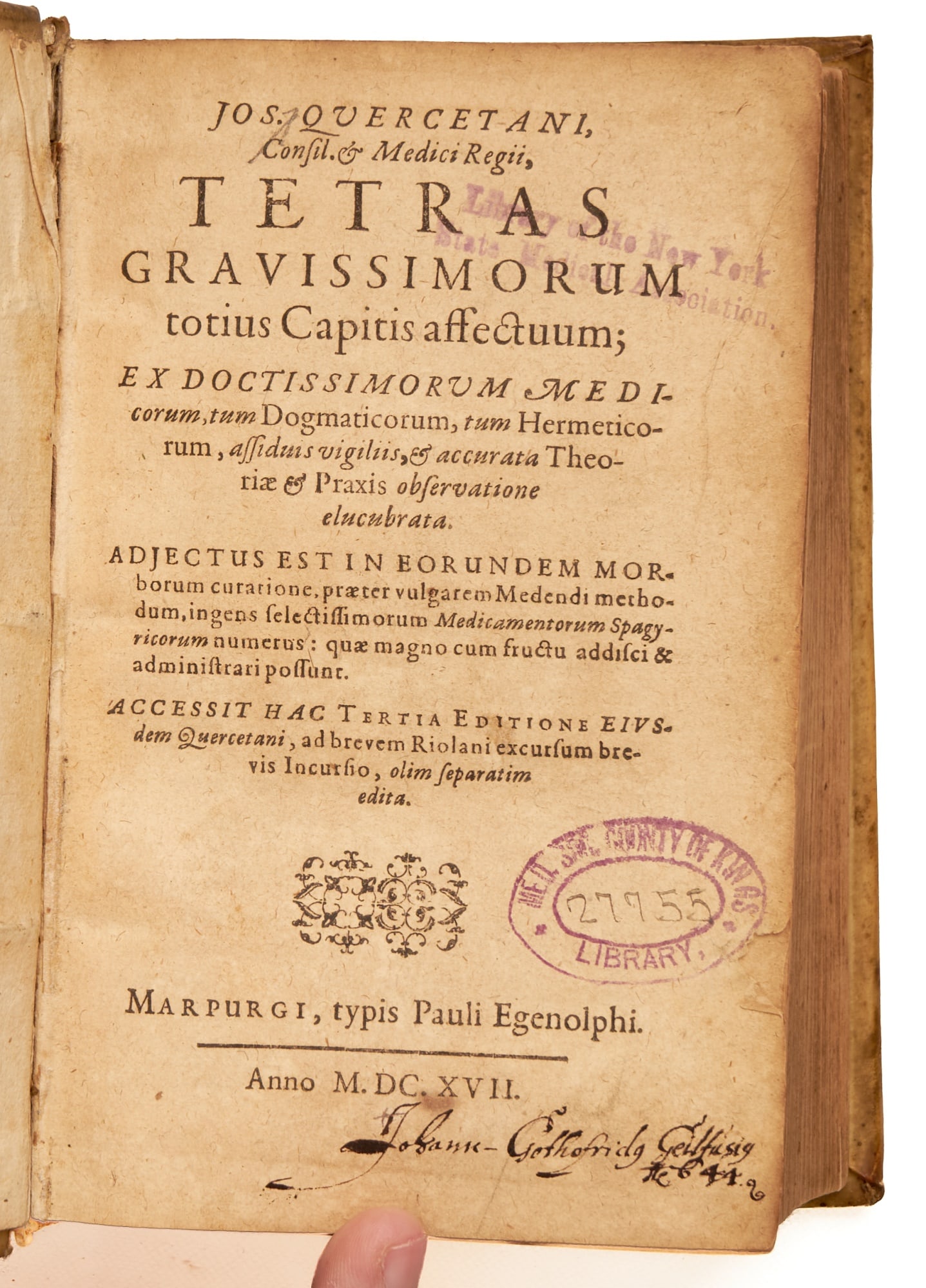 DU CHESNE, Joseph (or QUERCETANUS) (1 of 9)