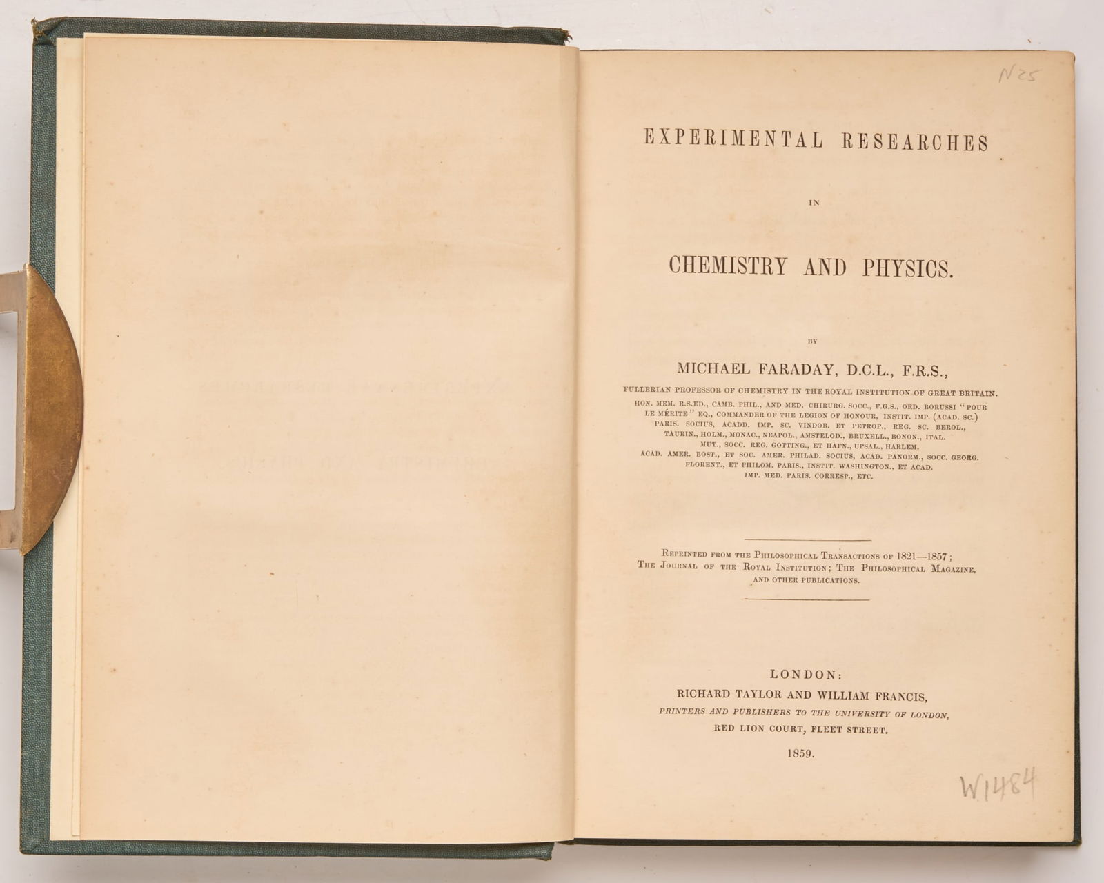 FARADAY, Michael (1 of 9)