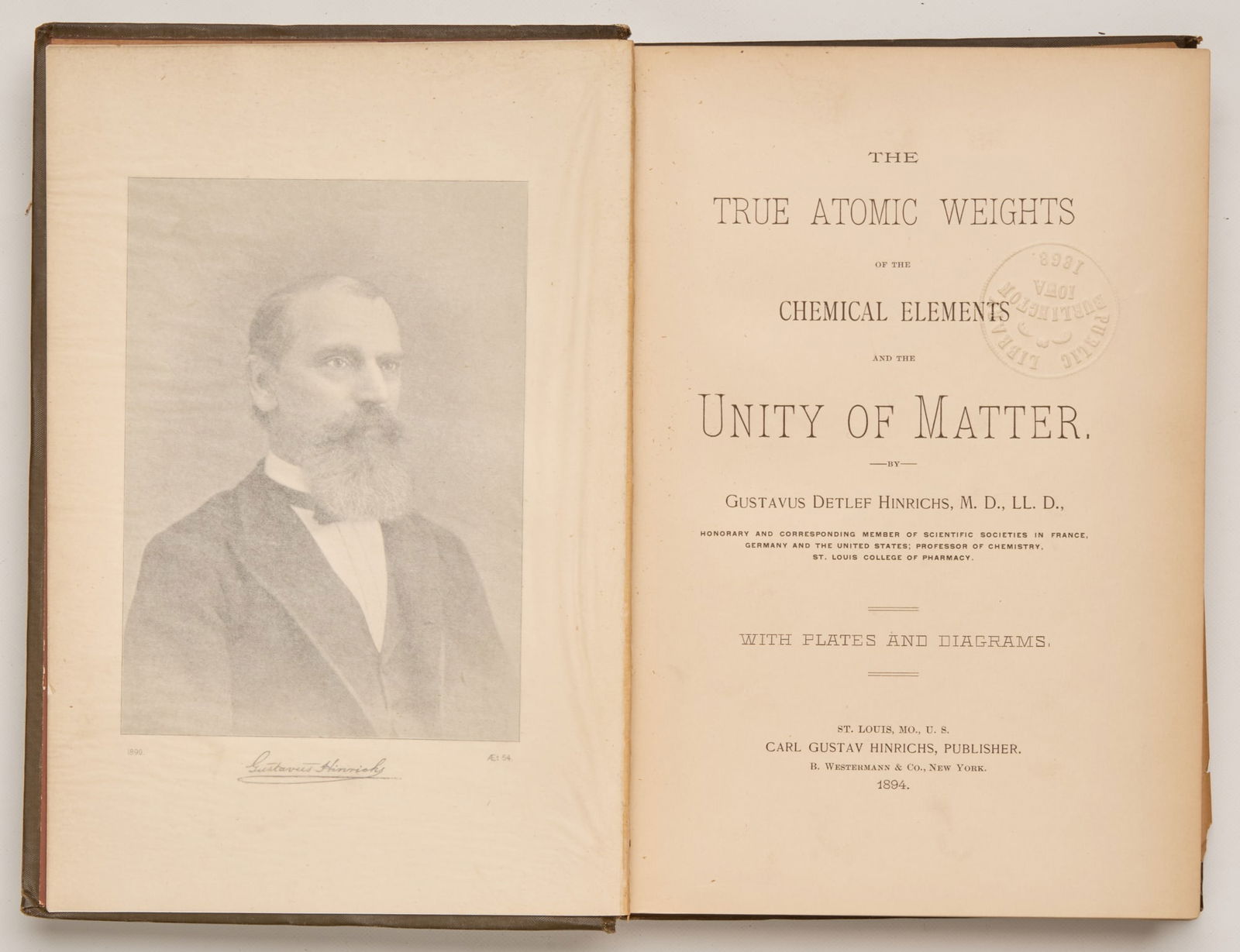 HINRICHS, Gustavus Detlef, M.D., LL.D. (1 of 14)