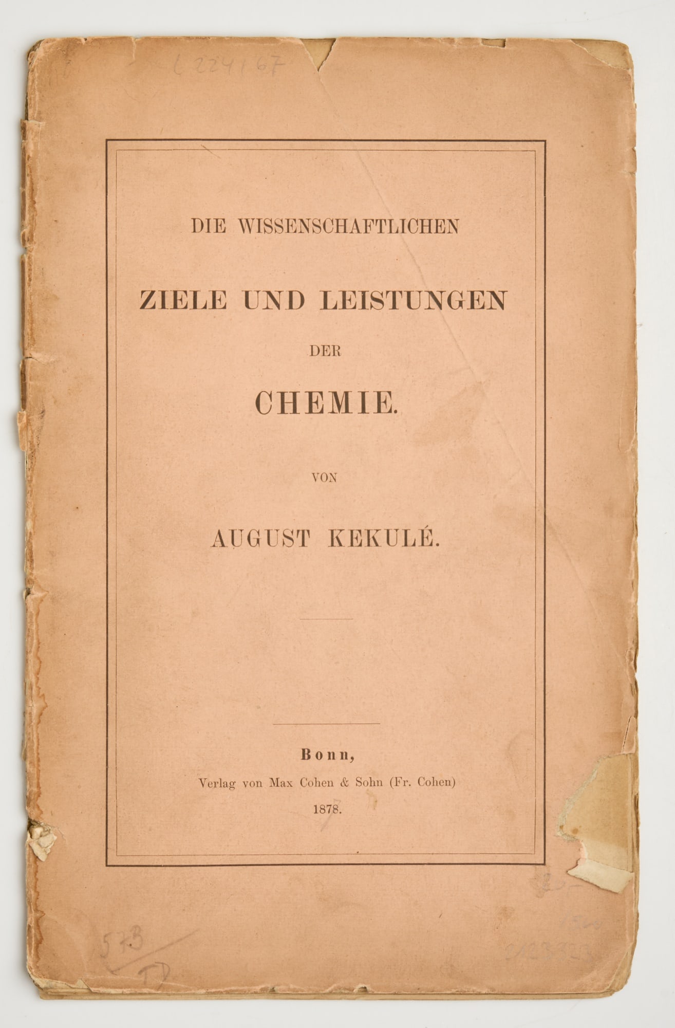 KEKULÉ, Friedrich August (von Stradnitz) (1 of 7)