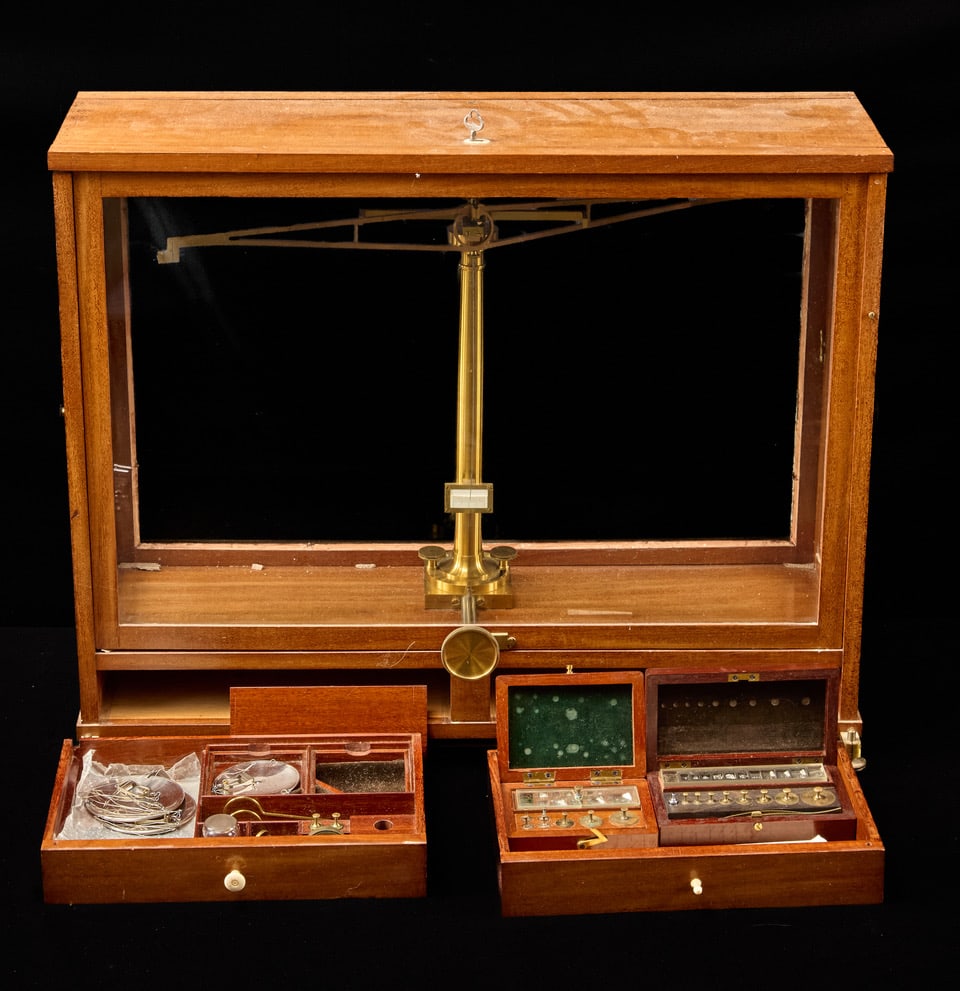 JOHANN OERTLING (1803-1866) CHEMICAL BALANCE (1 of 5)