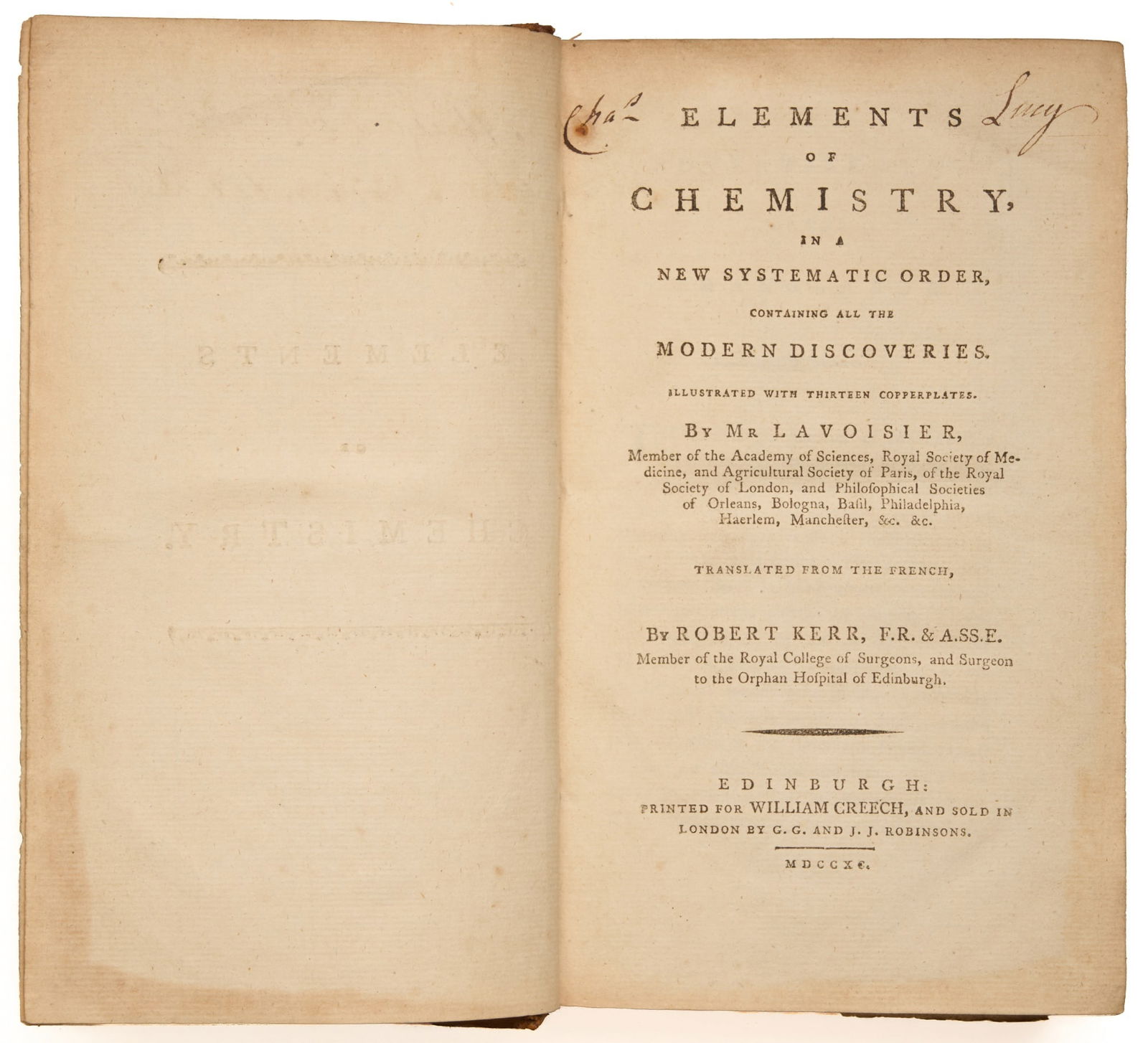 LAVOISIER, Antoine Laurent (1 of 20)