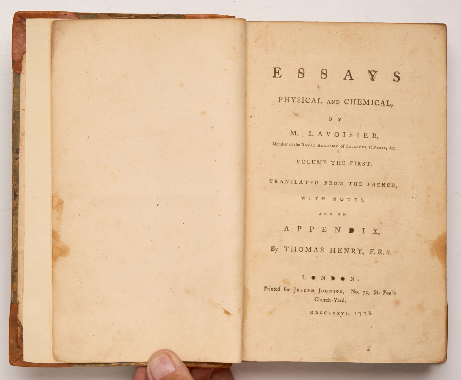 LAVOISIER, Antoine Laurent (1 of 5)