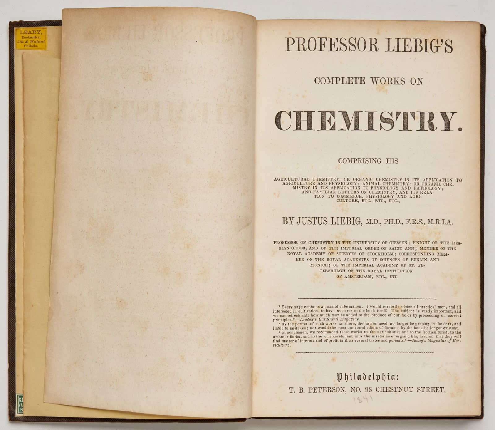 LIEBIG, Justus (1 of 8)