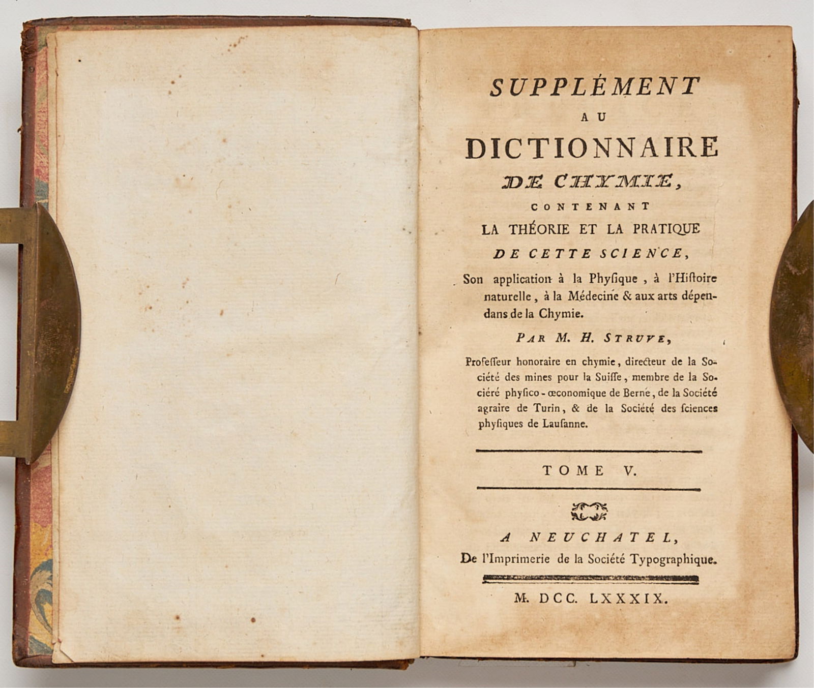 MACQUER, Pierre Joseph (also STRUVE, Henri) (1 of 6)