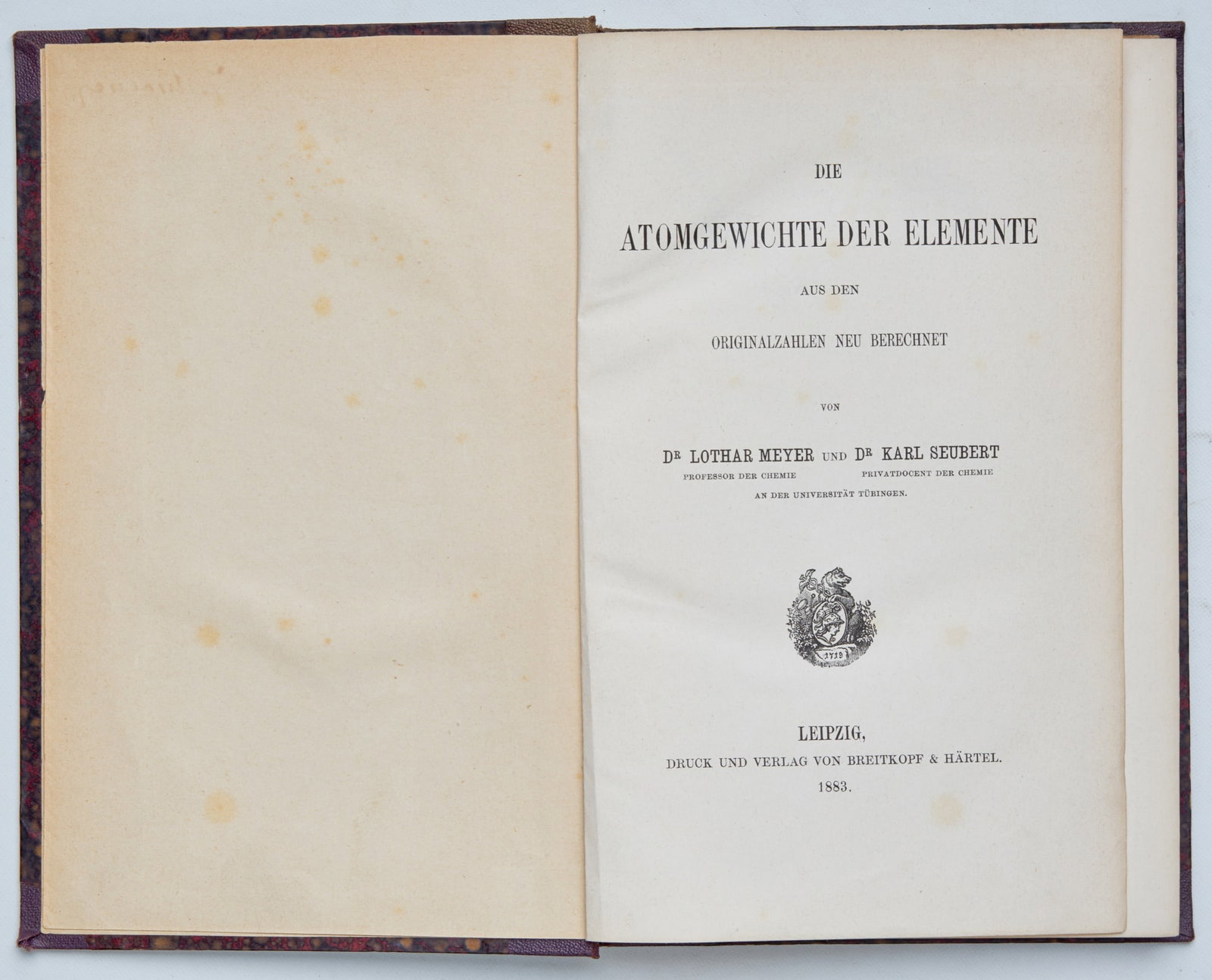 MEYER, (Julius) Lothar and SEUBERT, Karl (1 of 9)