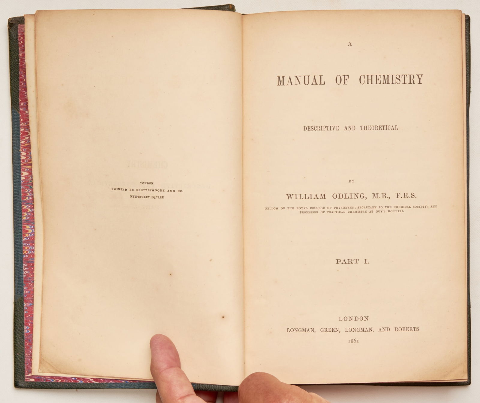 ODLING, William, M.B., F.R.S. (1 of 7)