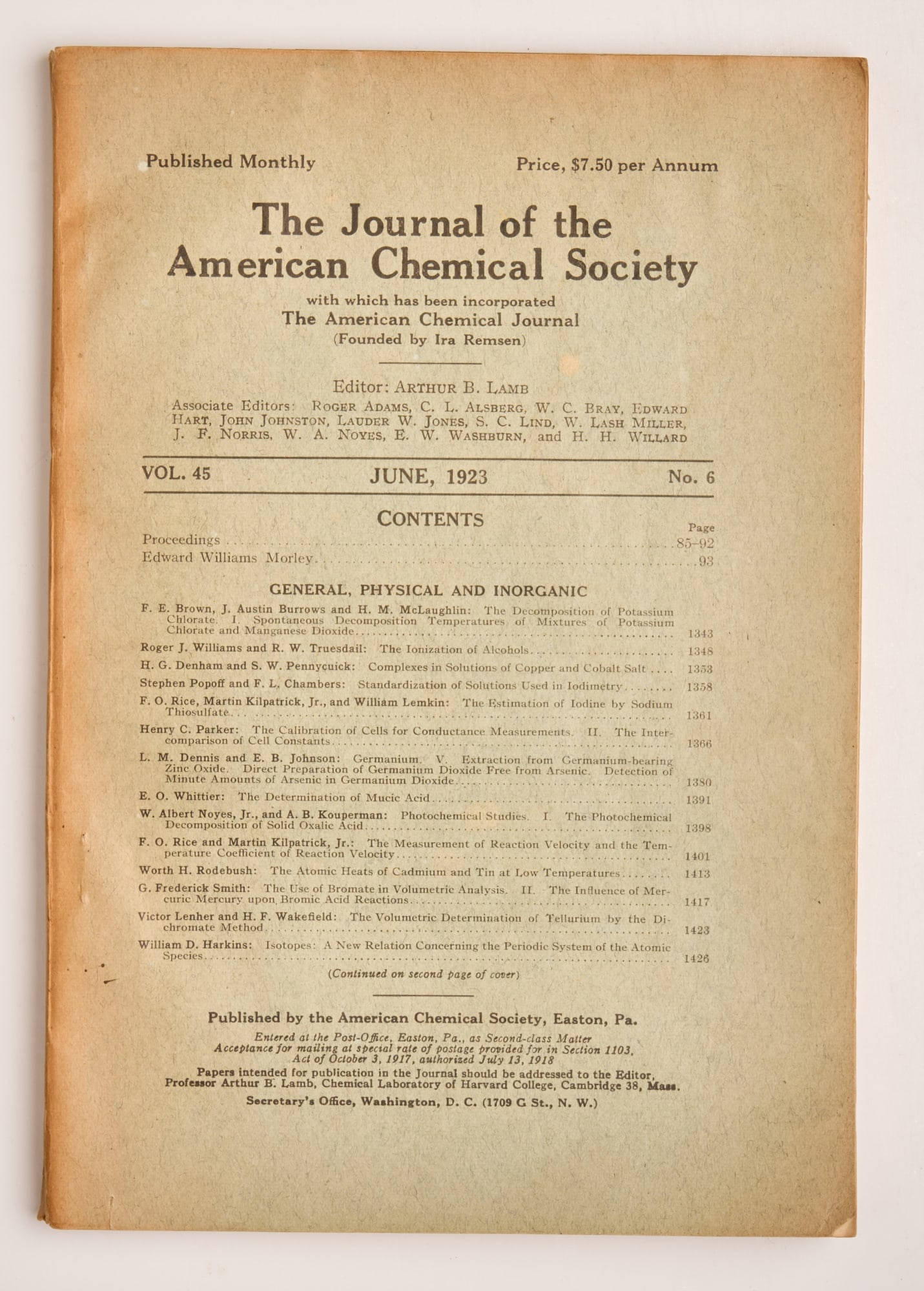 PAULING, Linus and Dickinson, Roscoe (1 of 5)