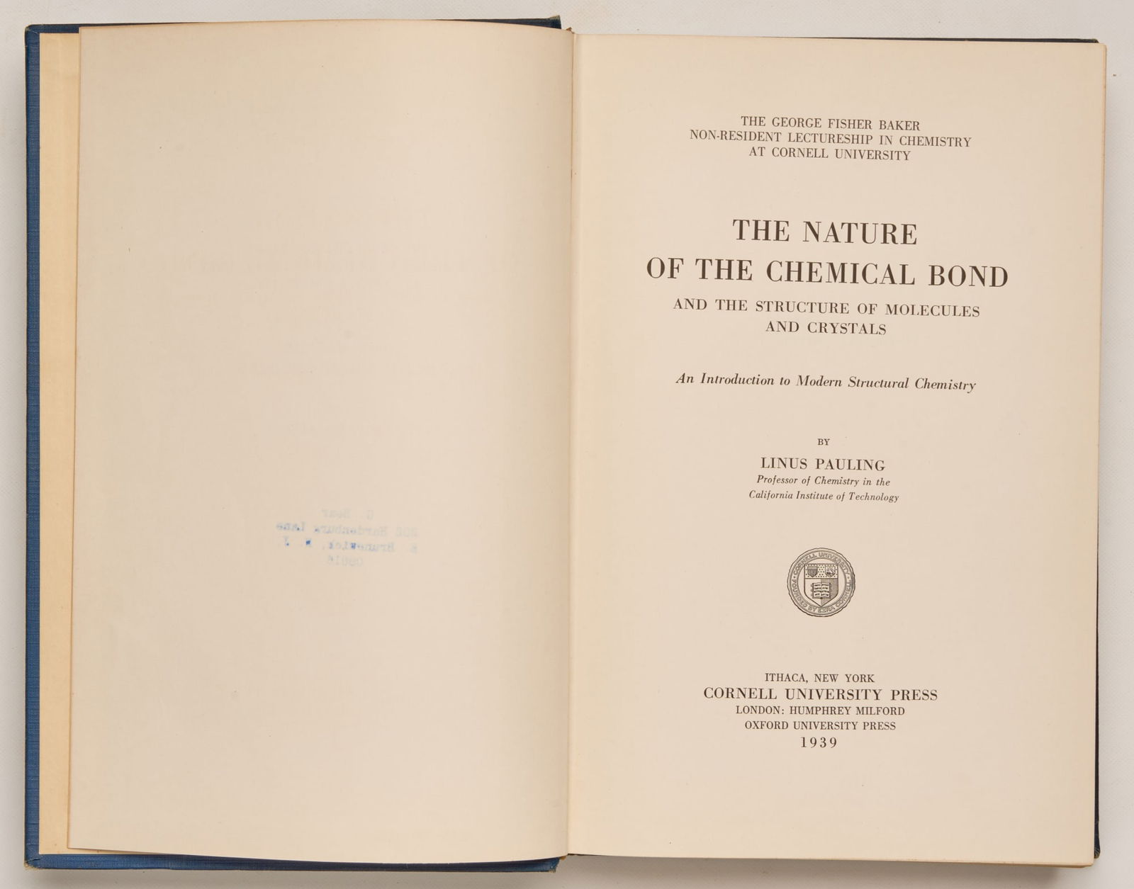 PAULING, Linus (1 of 13)