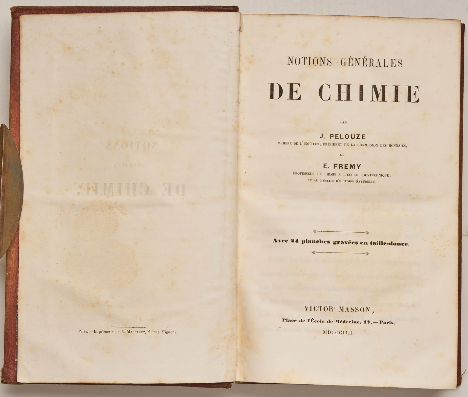 PELOUZE, J. and FREMY, E. (1 of 12)