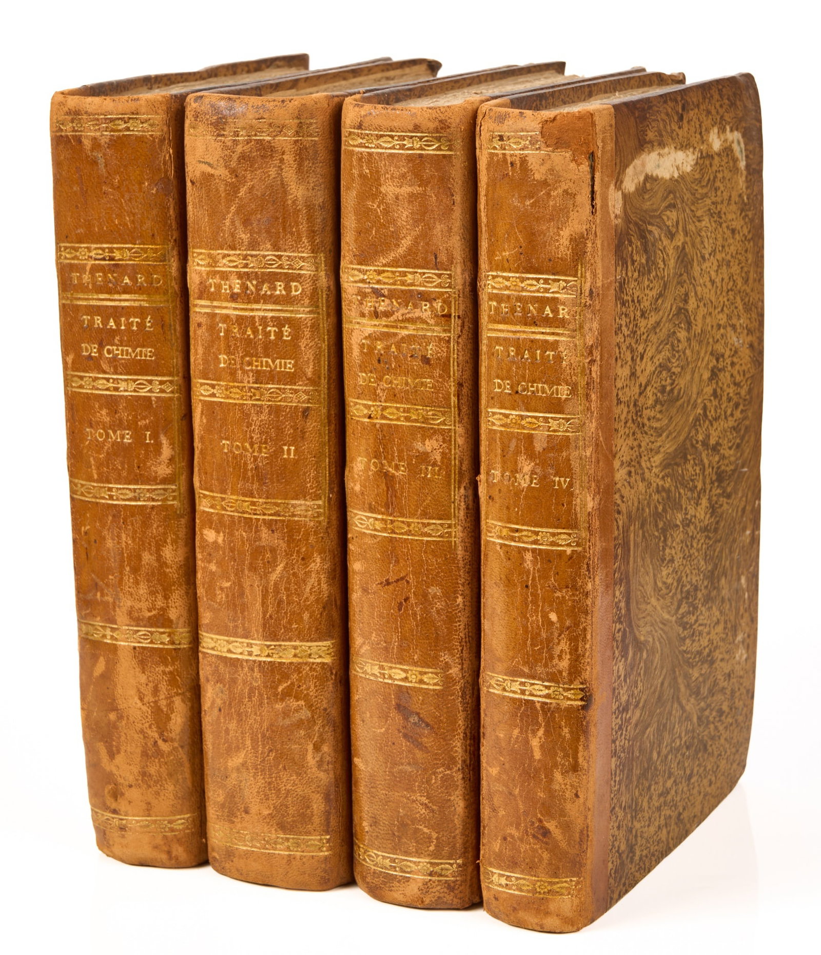 SAGE, Balthazar Georges: Mémoires de Chimie Paris: De l’imprimerie Royale, 1773 First Edition 8vo, cont. leather, compartmented spine gilt, maroon morocco label, end papers, front and rear blanks, vii (1), 262, xxx